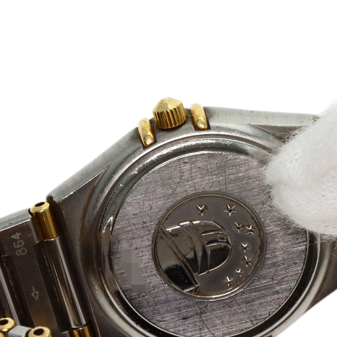 OMEGA Watches Quartz 1372.30 Stainless Steel , SSxK18YG , K18YG Silver Constellation Ivory dial Women Used Authentic
