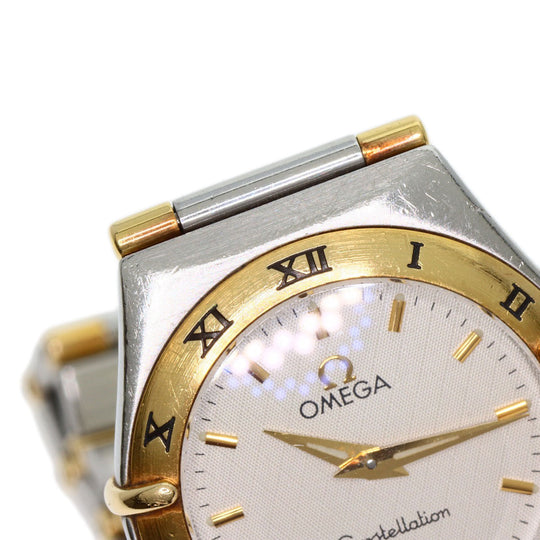 OMEGA Watches Quartz 1372.30 Stainless Steel , SSxK18YG , K18YG Silver Constellation Ivory dial Women Used Authentic