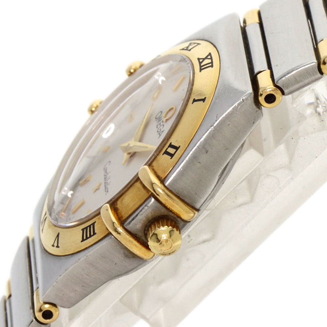 OMEGA Watches Quartz 1372.30 Stainless Steel , SSxK18YG , K18YG Silver Constellation Ivory dial Women Used Authentic