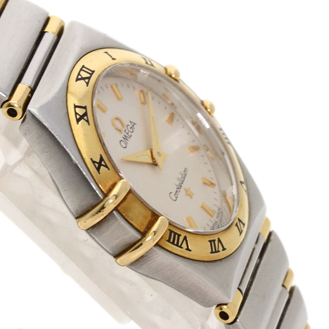 OMEGA Watches Quartz 1372.30 Stainless Steel , SSxK18YG , K18YG Silver Constellation Ivory dial Women Used Authentic