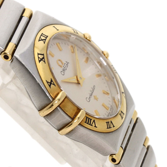 OMEGA Watches Quartz 1372.30 Stainless Steel , SSxK18YG , K18YG Silver Constellation Ivory dial Women Used Authentic