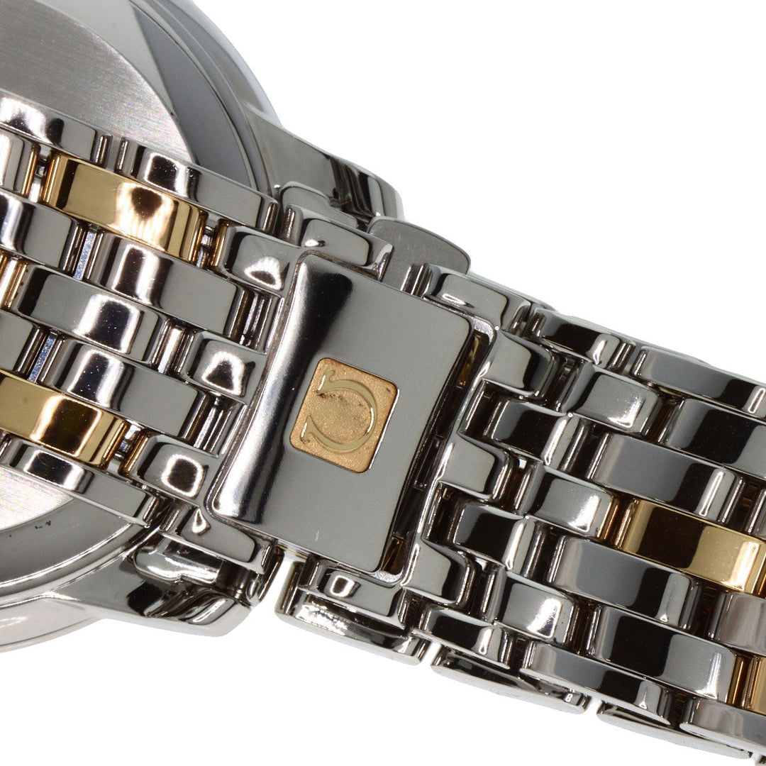 OMEGA Watches Mechanical Automatic 4374.15 Stainless Steel , SSxK18YG gold De Ville Prestige Co-Axial Diamond gold dial mens Used Authentic