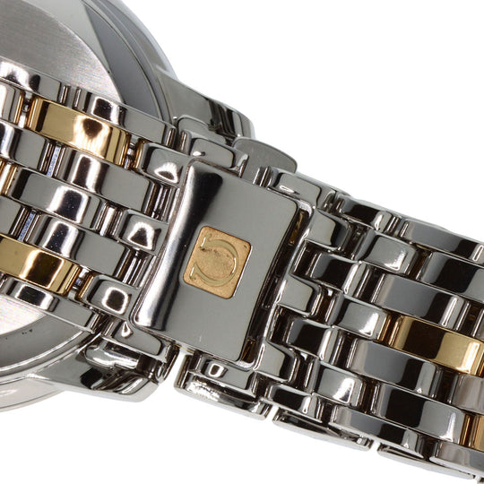 OMEGA Watches Mechanical Automatic 4374.15 Stainless Steel , SSxK18YG gold De Ville Prestige Co-Axial Diamond gold dial mens Used Authentic