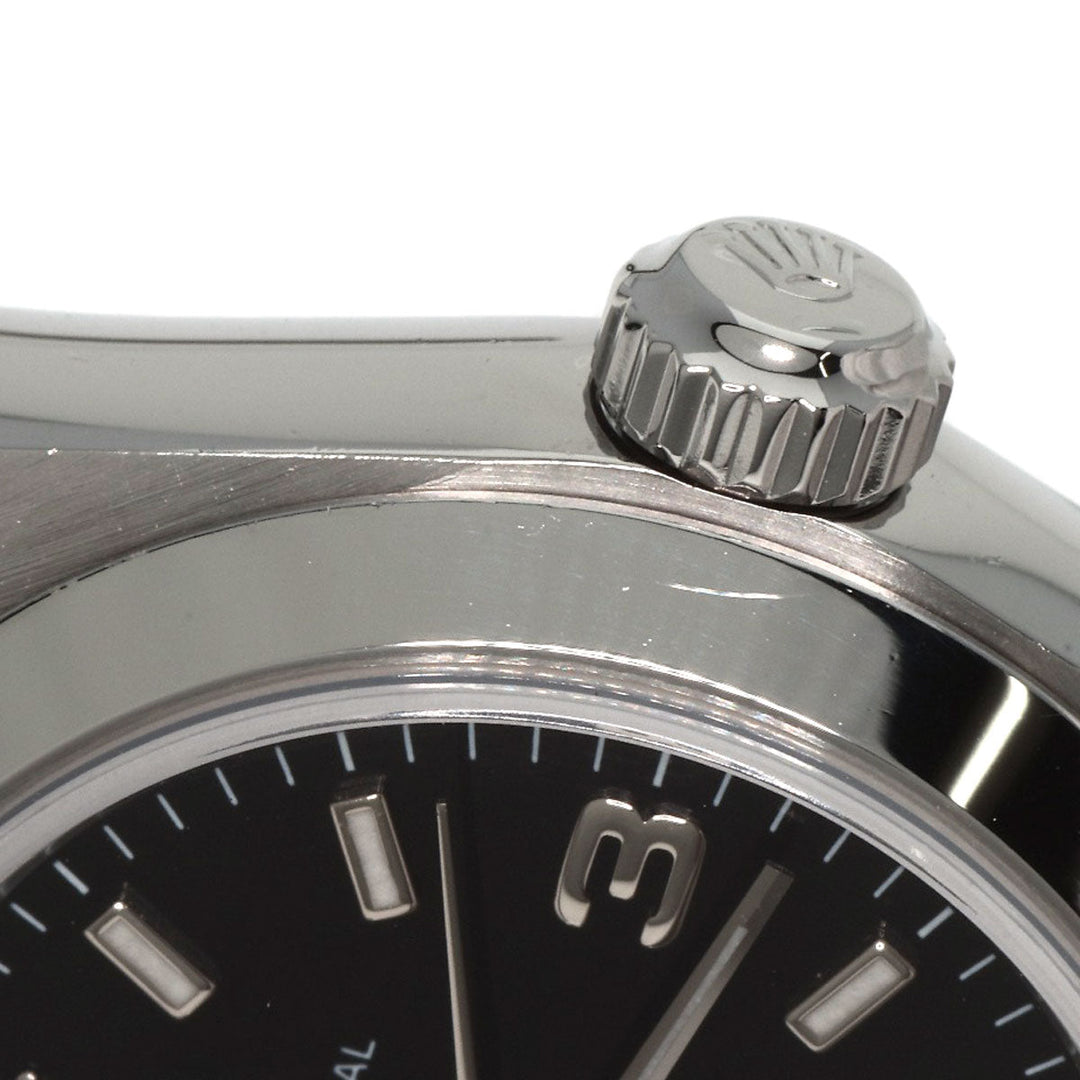 ROLEX Watches Mechanical Automatic 76080 Stainless Steel , Stainless Steel Silver Oyster Perpetual 369 black dial Women Used Authentic