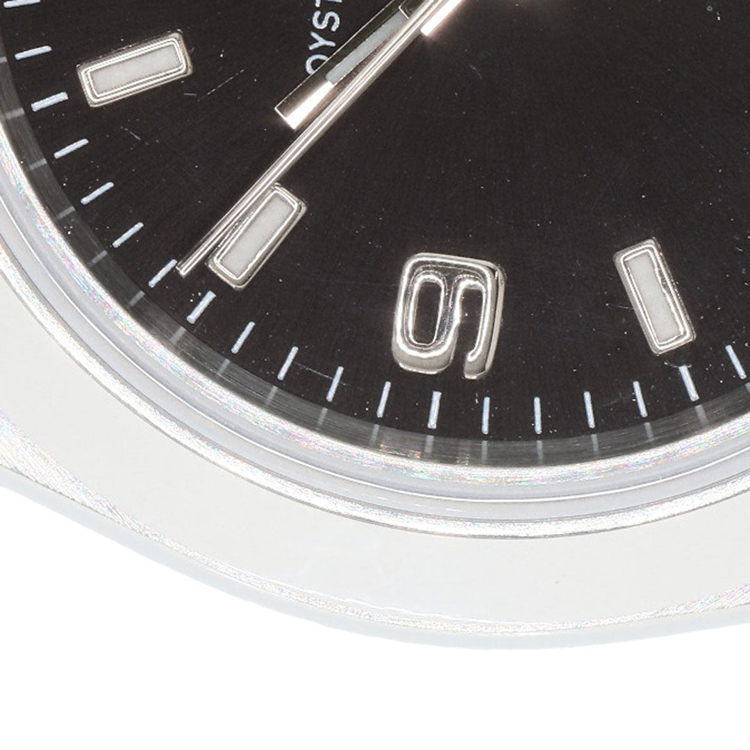 ROLEX Watches Mechanical Automatic 76080 Stainless Steel , Stainless Steel Silver Oyster Perpetual 369 black dial Women Used Authentic