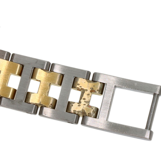 HERMES Watches Quartz Stainless Steel , SSxGP Silver Arceau gold dial Women Used Authentic