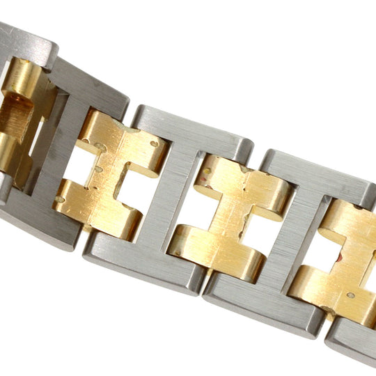 HERMES Watches Quartz Stainless Steel , SSxGP Silver Arceau gold dial Women Used Authentic
