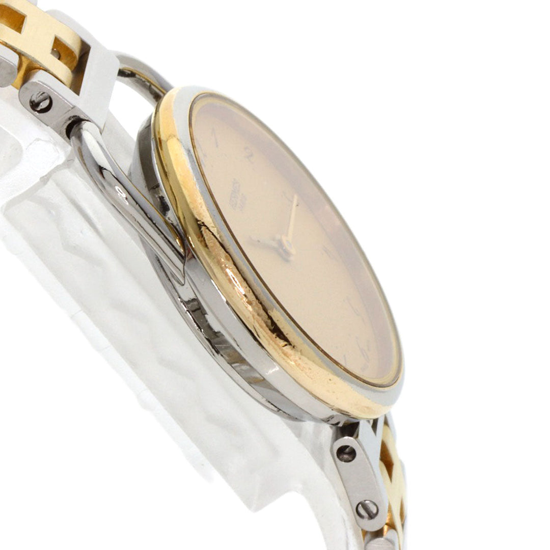 HERMES Watches Quartz Stainless Steel , SSxGP Silver Arceau gold dial Women Used Authentic