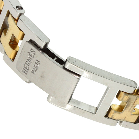 HERMES Watches Quartz Stainless Steel , SSxGP Silver Arceau gold dial Women Used Authentic