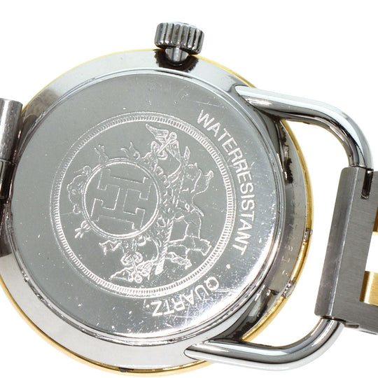 HERMES Watches Quartz Stainless Steel , SSxGP Silver Arceau gold dial Women Used Authentic