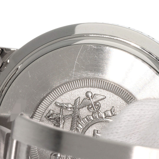 HERMES Watches Quartz CL1.910 Stainless Steel , Stainless Steel Silver Clipper Chronograph white dial mens Used Authentic