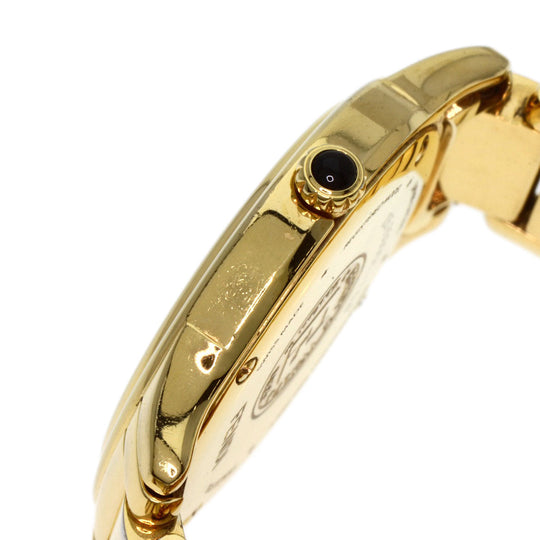 FENDI Watches Quartz 25000L Gold Plated , Gold Plated gold Round face white dial Women Used Authentic