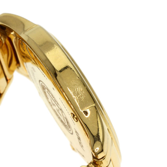 FENDI Watches Quartz 25000L Gold Plated , Gold Plated gold Round face white dial Women Used Authentic
