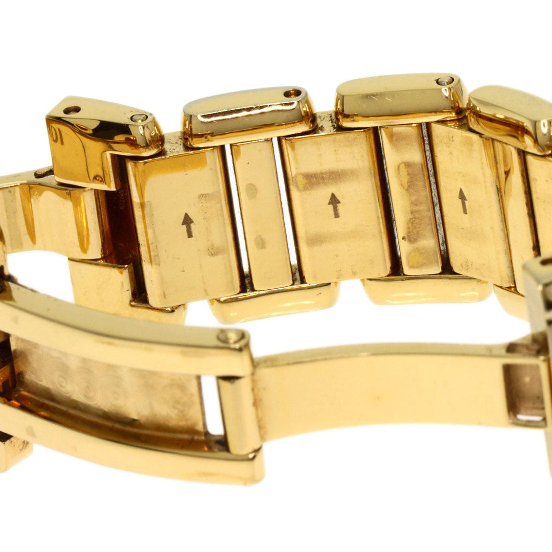 FENDI Watches Quartz 25000L Gold Plated , Gold Plated gold Round face white dial Women Used Authentic