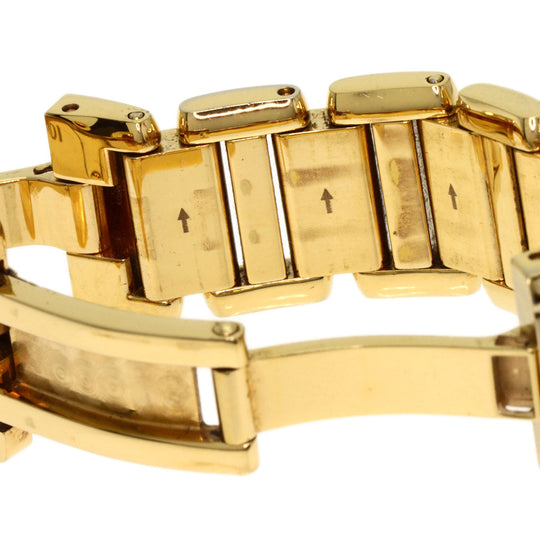 FENDI Watches Quartz 25000L Gold Plated , Gold Plated gold Round face white dial Women Used Authentic