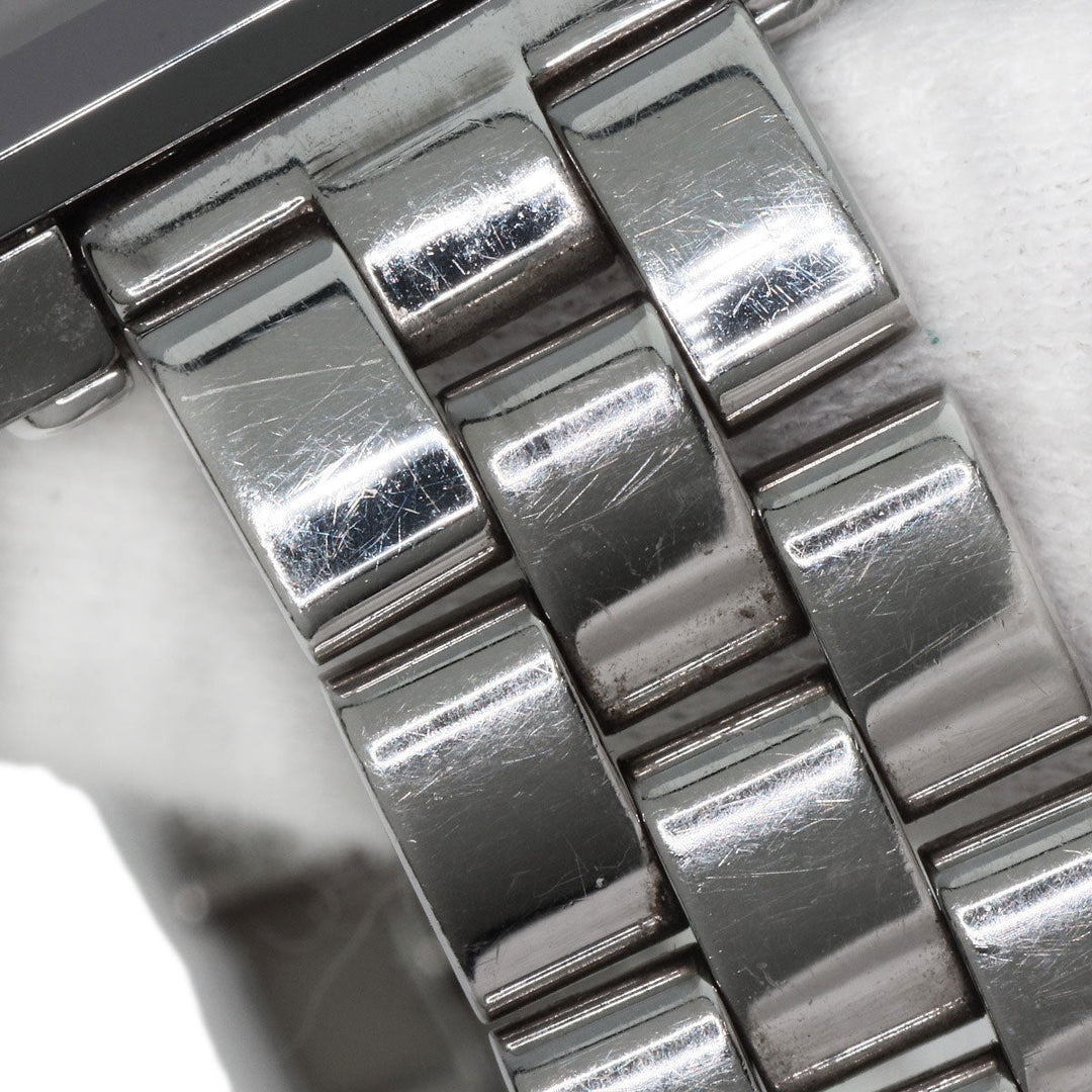 GUCCI Watches Quartz 3600L Stainless Steel , Stainless Steel Silver G logo black dial Women Used Authentic