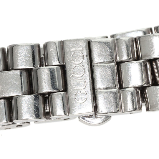 GUCCI Watches Quartz 3600L Stainless Steel , Stainless Steel Silver G logo black dial Women Used Authentic