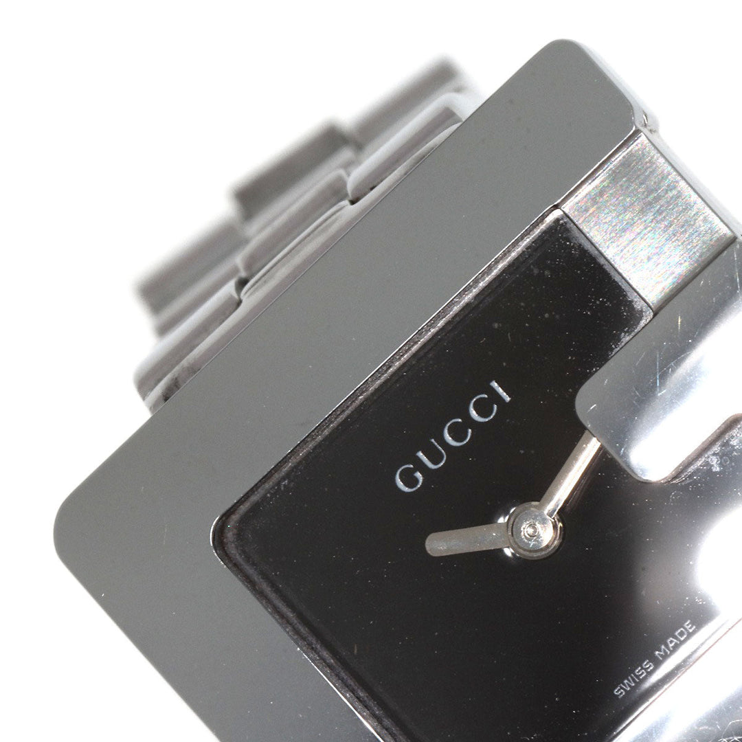 GUCCI Watches Quartz 3600L Stainless Steel , Stainless Steel Silver G logo black dial Women Used Authentic