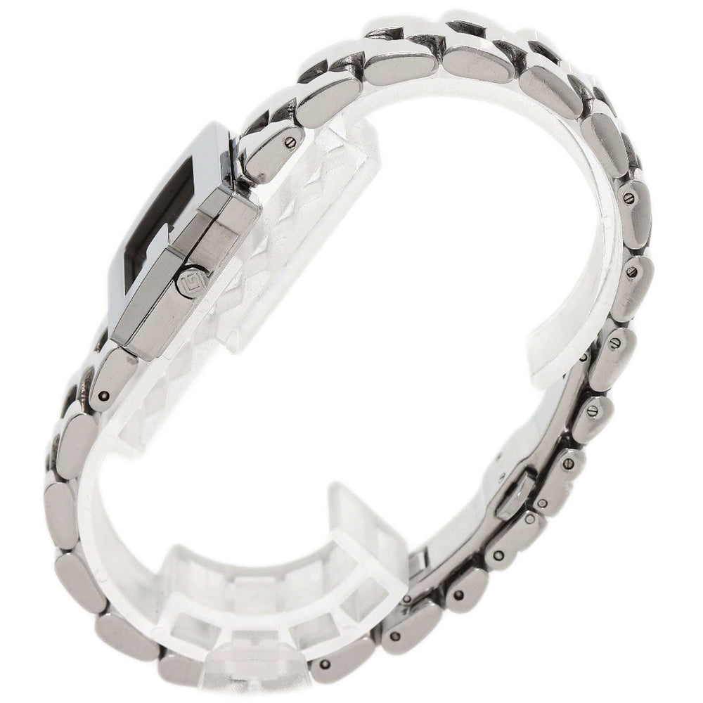 GUCCI Watches Quartz 3600L Stainless Steel , Stainless Steel Silver G logo black dial Women Used Authentic