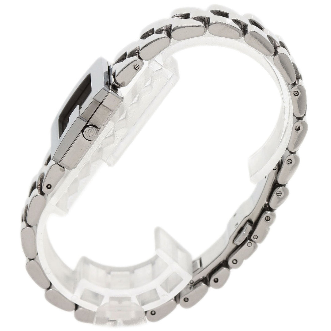 GUCCI Watches Quartz 3600L Stainless Steel , Stainless Steel Silver G logo black dial Women Used Authentic
