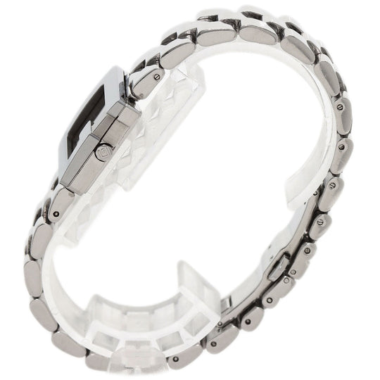 GUCCI Watches Quartz 3600L Stainless Steel , Stainless Steel Silver G logo black dial Women Used Authentic