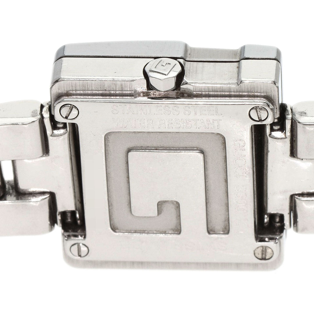 GUCCI Watches Quartz 3600L Stainless Steel , Stainless Steel Silver G logo black dial Women Used Authentic