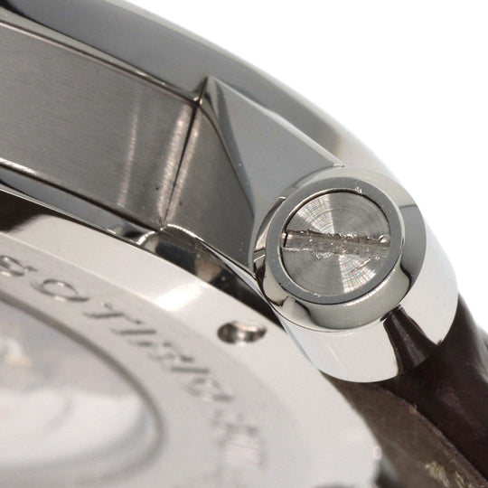 BVLGARI Watches Mechanical Automatic SB42SDR Stainless Steel, Leather Silver Sotirio Retrograde 125th Anniversary Model white dial mens Used Authentic