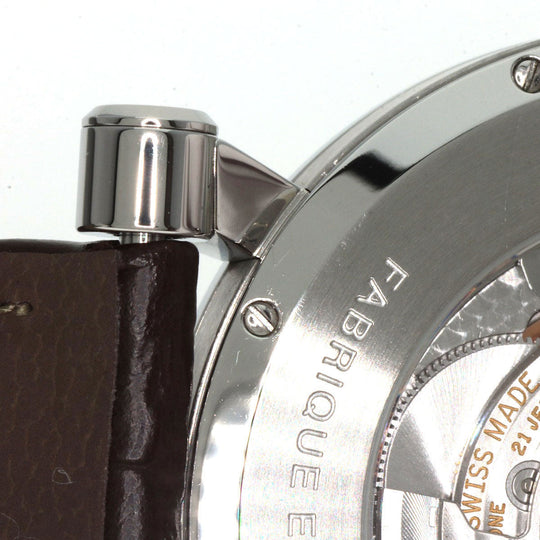 BVLGARI Watches Mechanical Automatic SB42SDR Stainless Steel, Leather Silver Sotirio Retrograde 125th Anniversary Model white dial mens Used Authentic