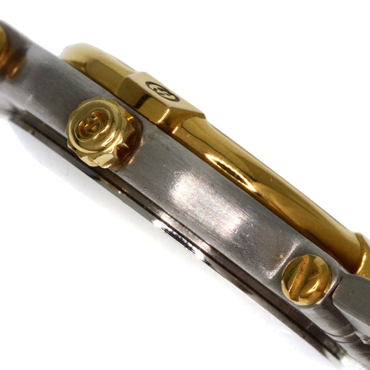 GUCCI Watches Quartz 9000L Stainless Steel , SSxGP , Gold Plated gold Round face Ivory dial Women Used Authentic