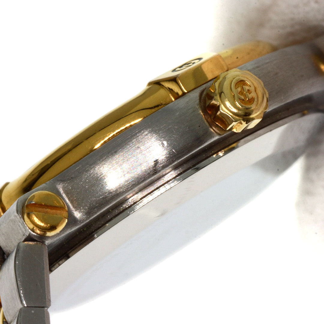 GUCCI Watches Quartz 9000L Stainless Steel , SSxGP , Gold Plated gold Round face Ivory dial Women Used Authentic