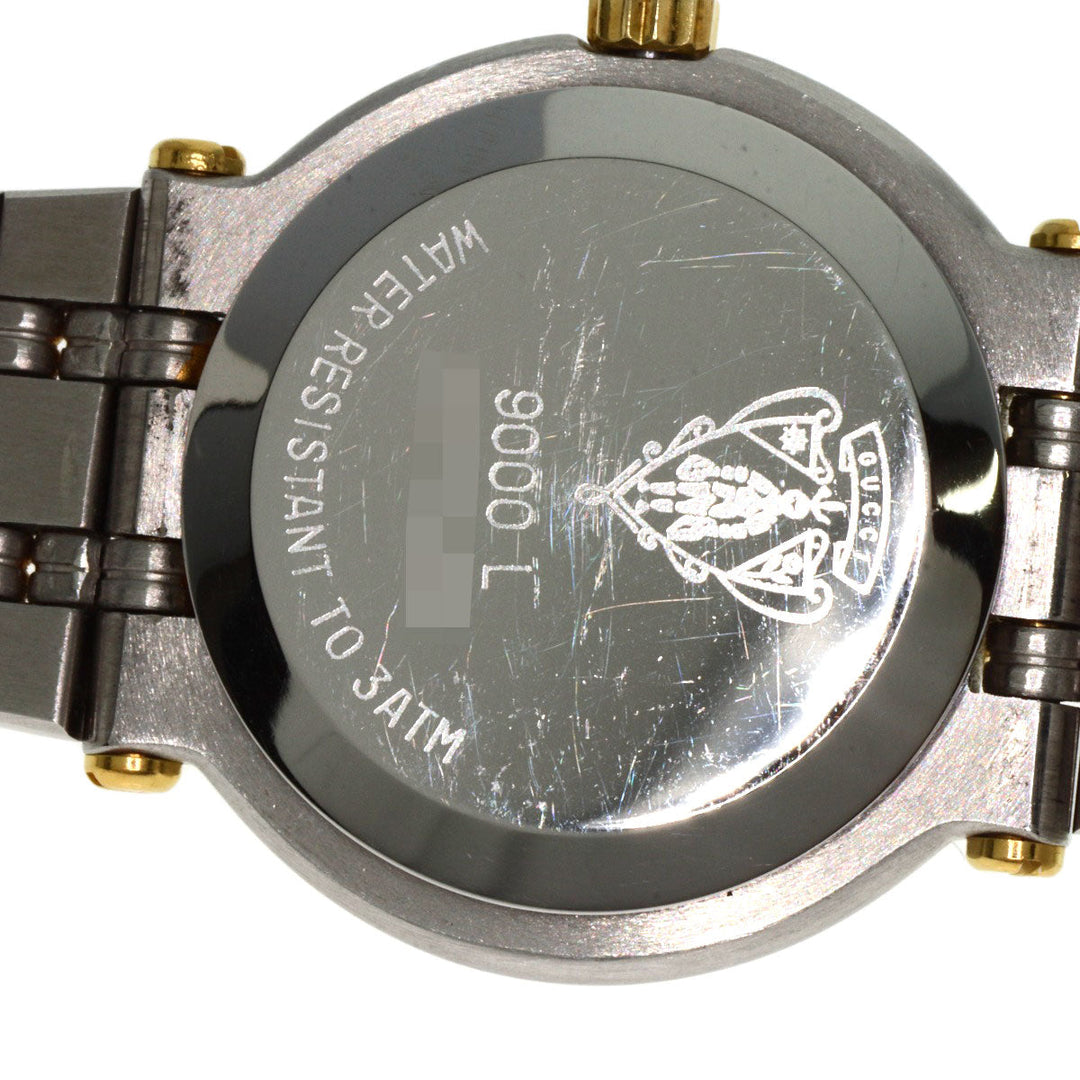 GUCCI Watches Quartz 9000L Stainless Steel , SSxGP , Gold Plated gold Round face Ivory dial Women Used Authentic
