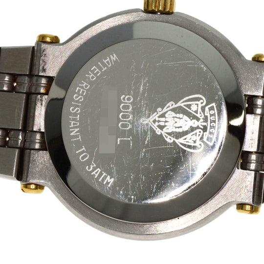 GUCCI Watches Quartz 9000L Stainless Steel , SSxGP , Gold Plated gold Round face Ivory dial Women Used Authentic