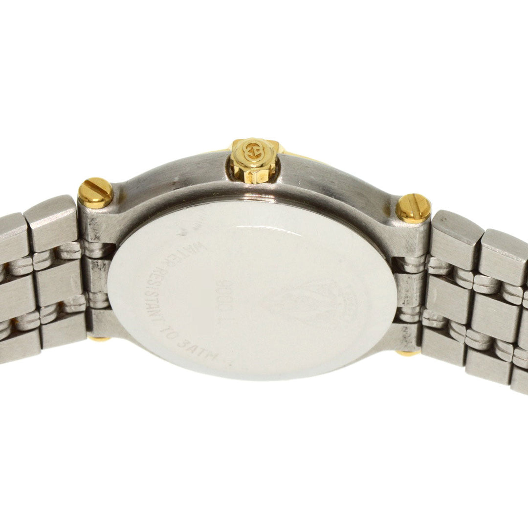 GUCCI Watches Quartz 9000L Stainless Steel , SSxGP , Gold Plated gold Round face Ivory dial Women Used Authentic