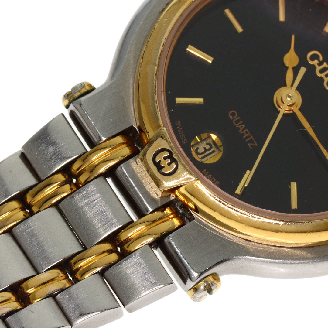 GUCCI Watches Quartz 9000L Stainless Steel gold Round face black dial