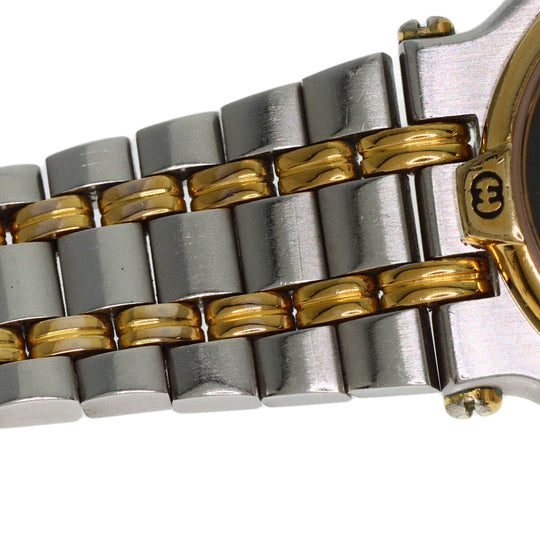 GUCCI Watches Quartz 9000L Stainless Steel gold Round face black dial