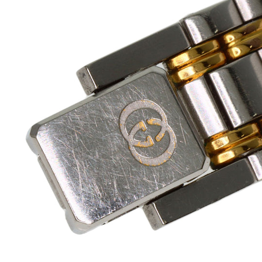 GUCCI Watches Quartz 9000L Stainless Steel gold Round face black dial