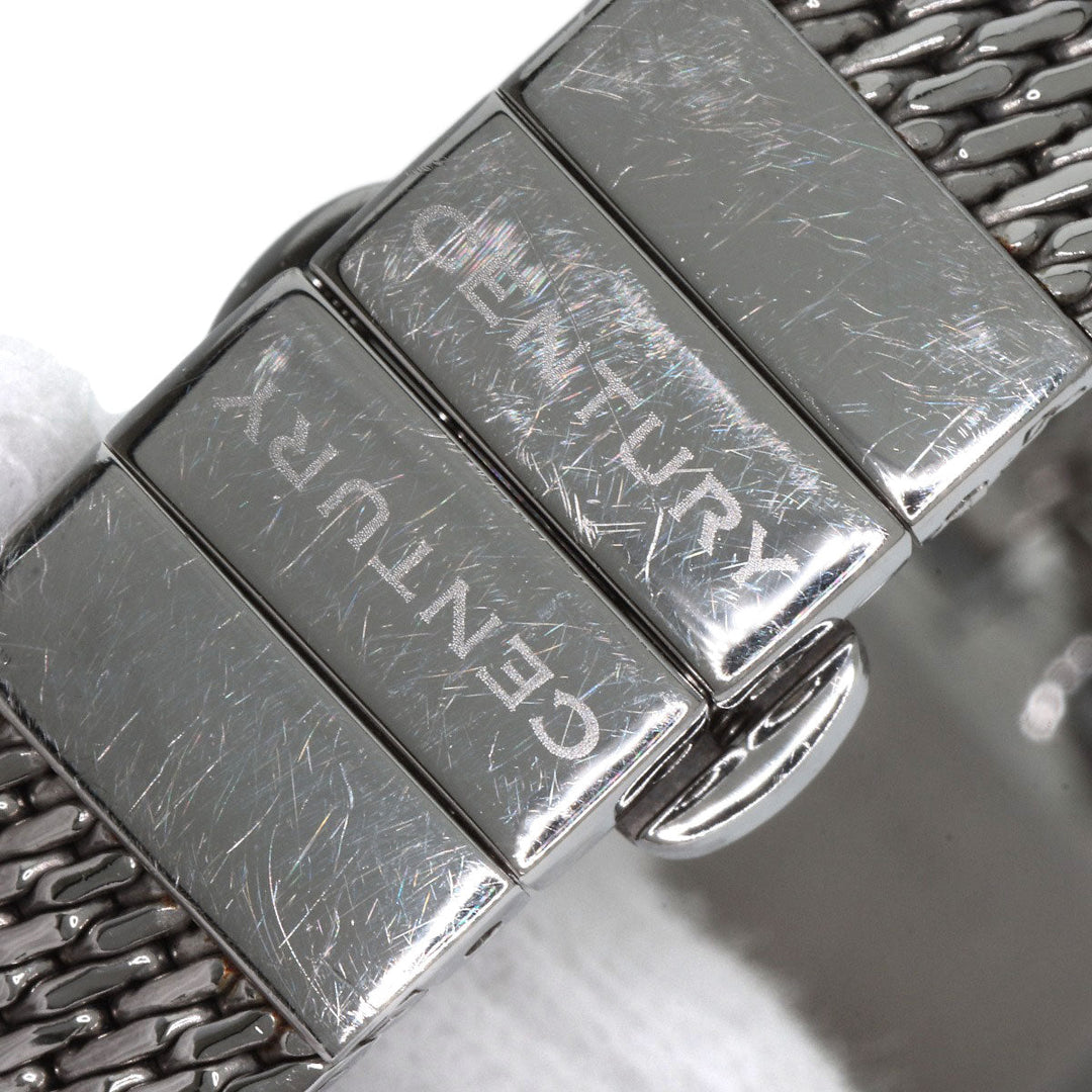CENTURY Watches Quartz Stainless Steel , Stainless Steel Silver Time gem black dial Women Used Authentic