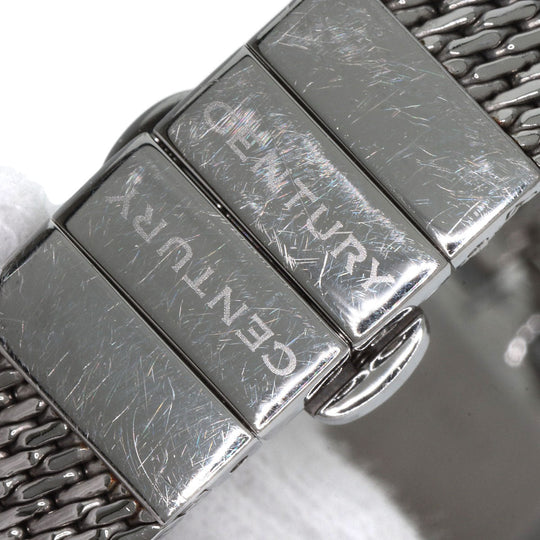 CENTURY Watches Quartz Stainless Steel , Stainless Steel Silver Time gem black dial Women Used Authentic