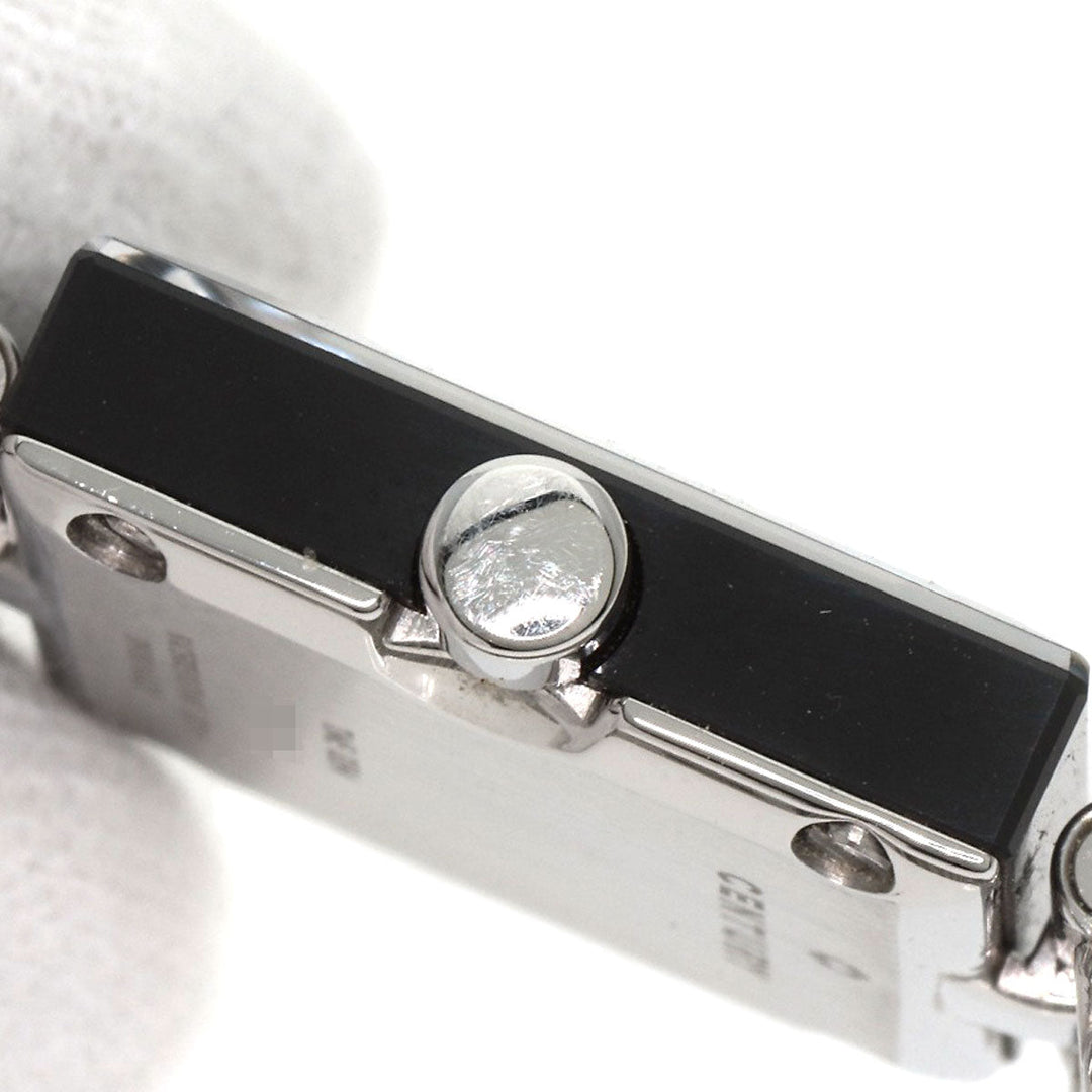 CENTURY Watches Quartz Stainless Steel , Stainless Steel Silver Time gem black dial Women Used Authentic