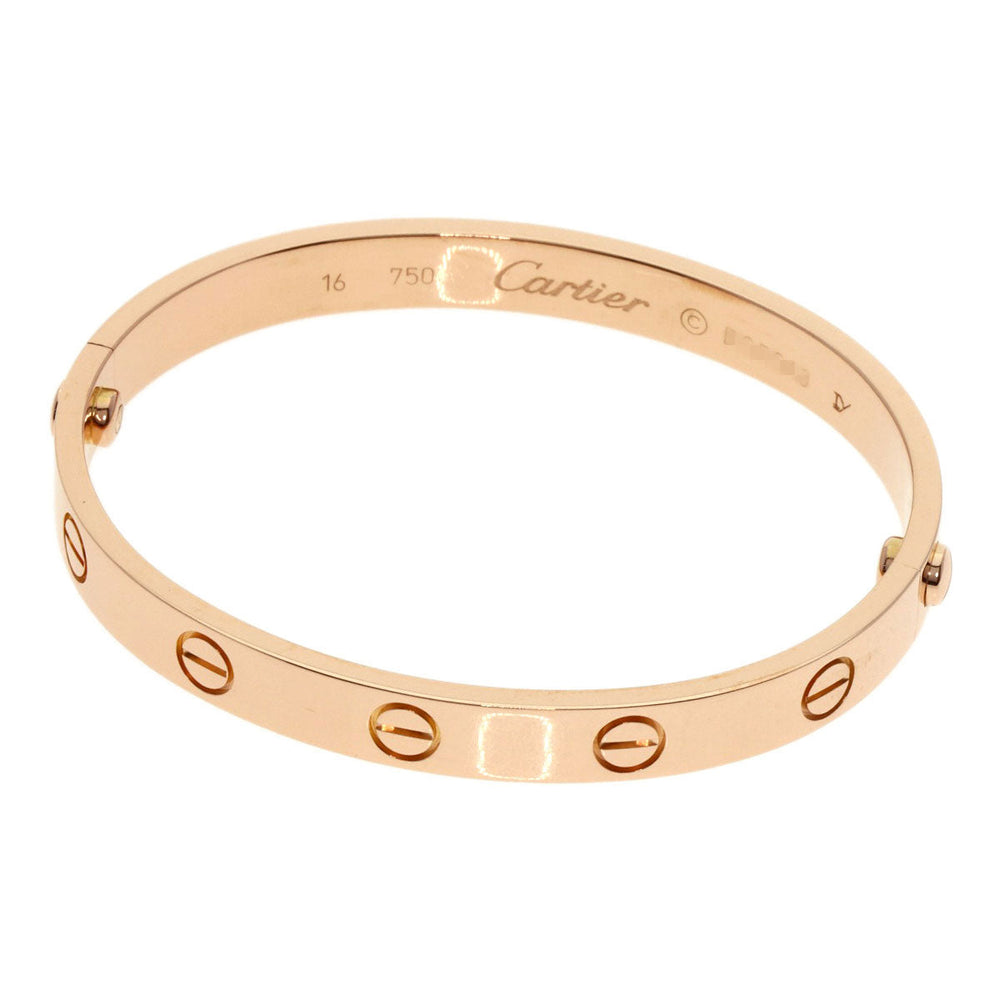 CARTIER bracelet 18K Pink Gold gold Love Bracelet with Driver #16 Women Used Authentic