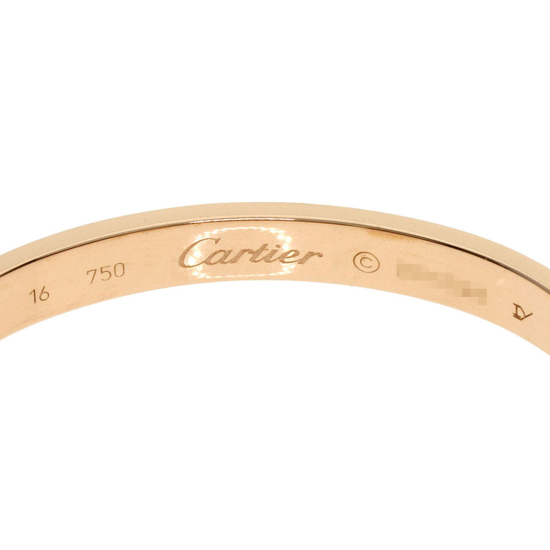 CARTIER bracelet 18K Pink Gold gold Love Bracelet with Driver #16 Women Used Authentic