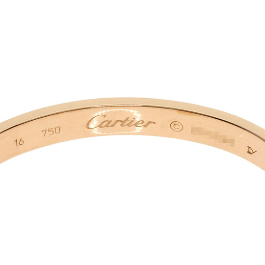 CARTIER bracelet 18K Pink Gold gold Love Bracelet with Driver #16 Women Used Authentic