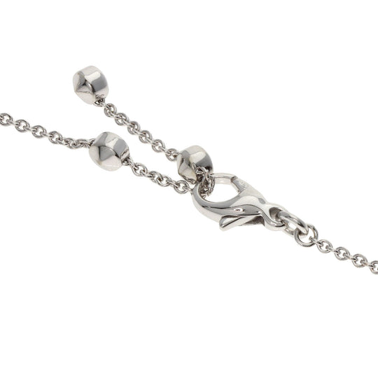 BVLGARI Necklace K18WG Silver Lucia Blue Topaz Diamond