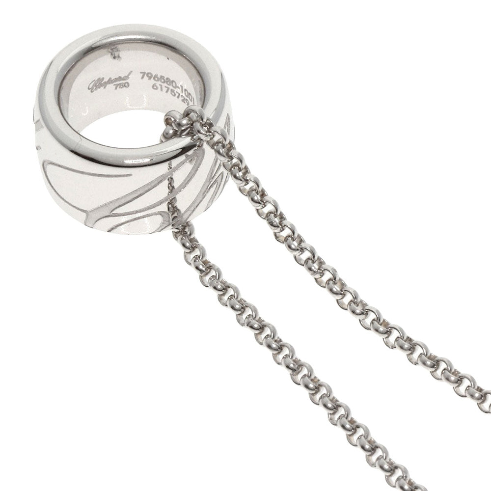 Chopard Necklace K18WG Silver Dissimo Women Used Authentic