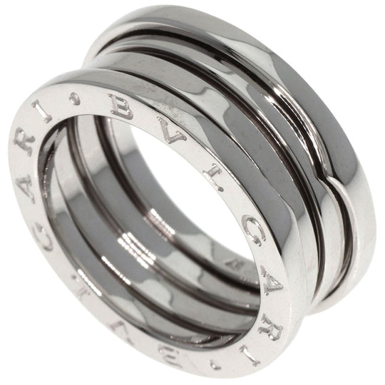 BVLGARI Ring K18WG Silver B-zero1 B-zero One 2 Band #57 Women Used Authentic