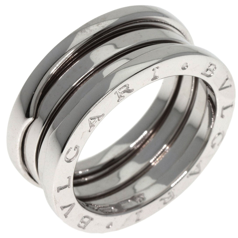 BVLGARI Ring K18WG Silver B-zero1 B-zero One 2 Band #57 Women Used Authentic