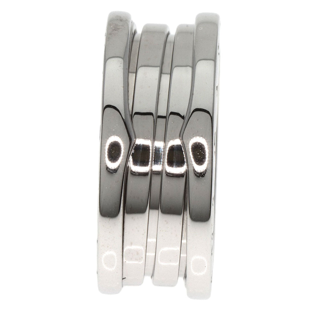 BVLGARI Ring K18WG Silver B-zero1 B-zero One 2 Band #57 Women Used Authentic