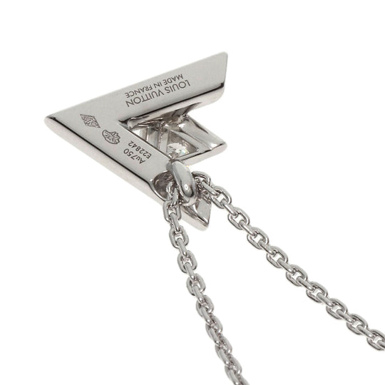 LOUIS VUITTON Necklace K18WG Silver Pandantif LV Volt One PM
