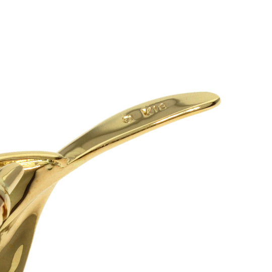 MIKIMOTO Brooch 18K Yellow Gold gold Flower Motif Pearl Brooch Women Used Authentic