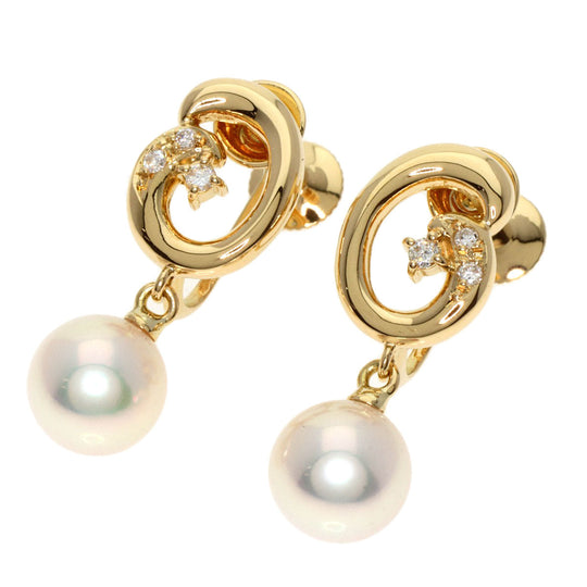 TASAKI Earring 18K Yellow Gold gold Pearl pearl diamond Women Used Authentic